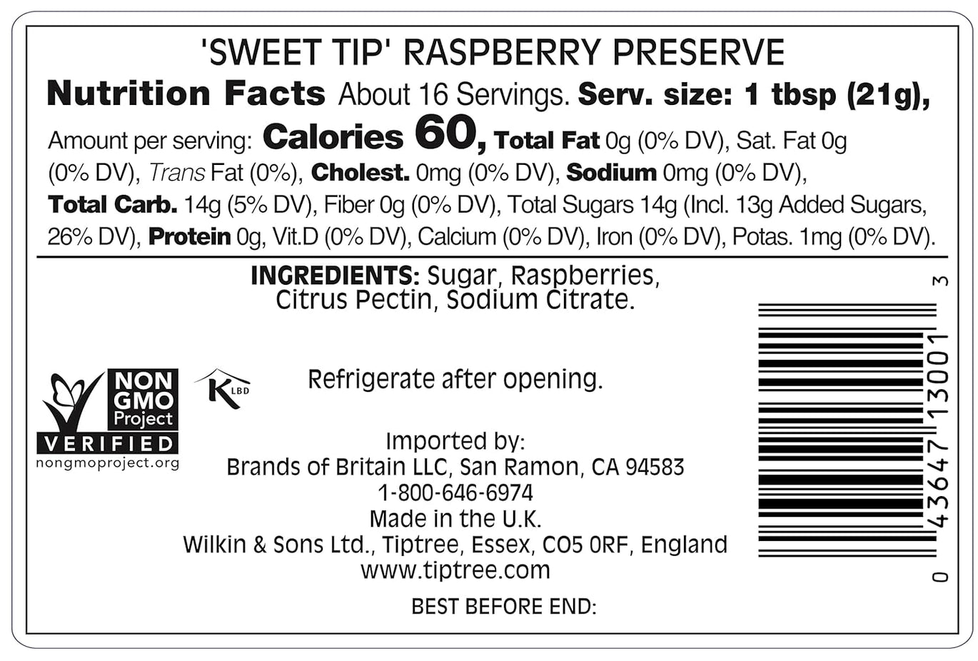 'Sweet Tip' Raspberry Preserves