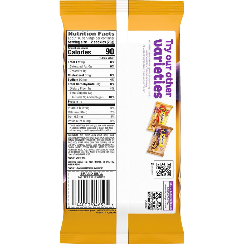 Newtons Fig Fat Free Soft & Chewy Fruit Cookies