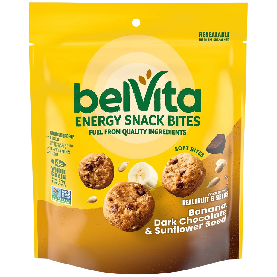 Banana, Dark Chocolate & Sunflower Seed Energy Snack Bites