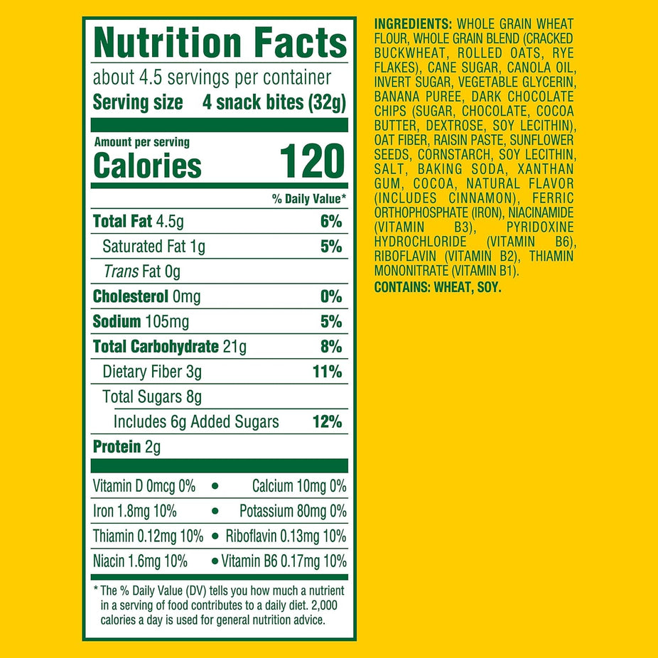 Energy Snack Bites - Banana, Dark Chocolate & Sunflower Seed
