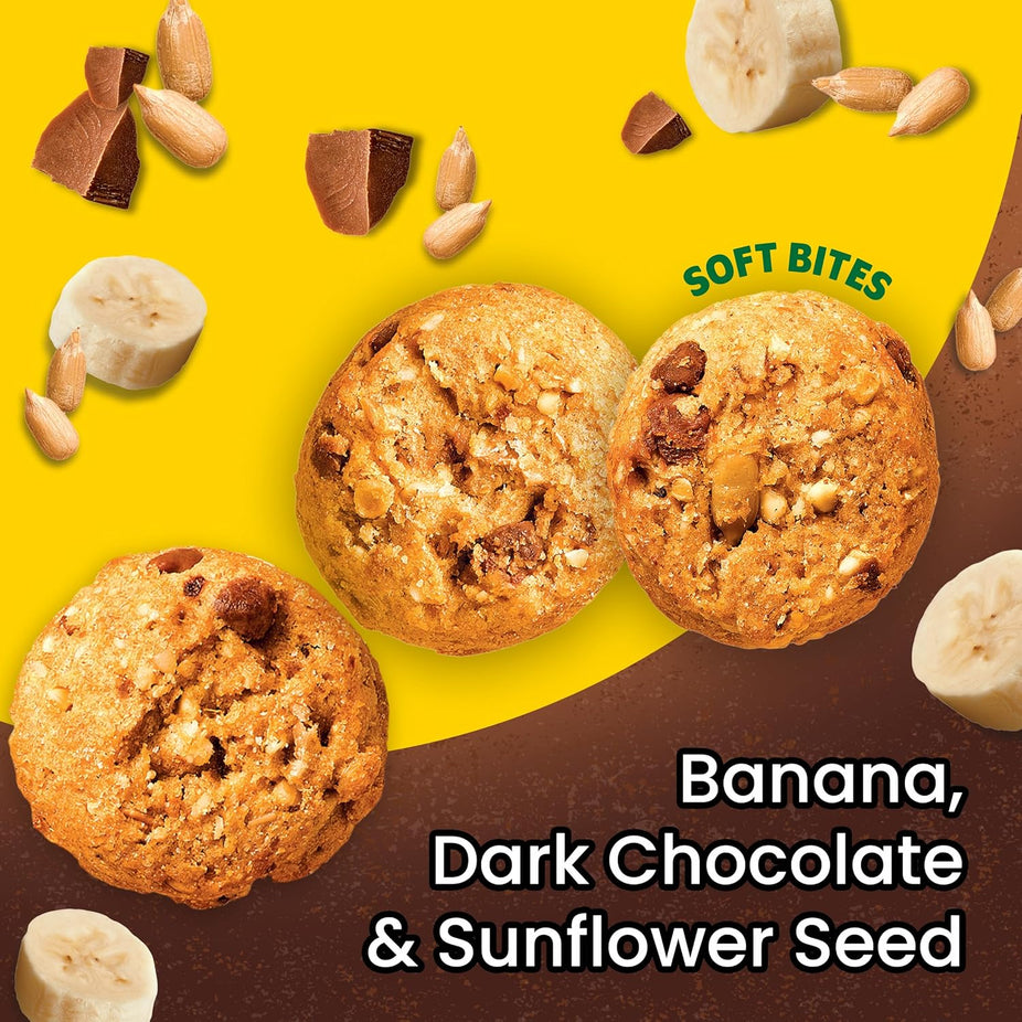 Banana, Dark Chocolate & Sunflower Seed Energy Snack Bites