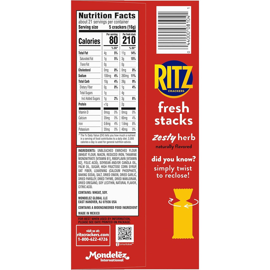 Ritz Herb Fresh Stacks Crackers