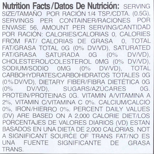 Nutrition Information - Paprika