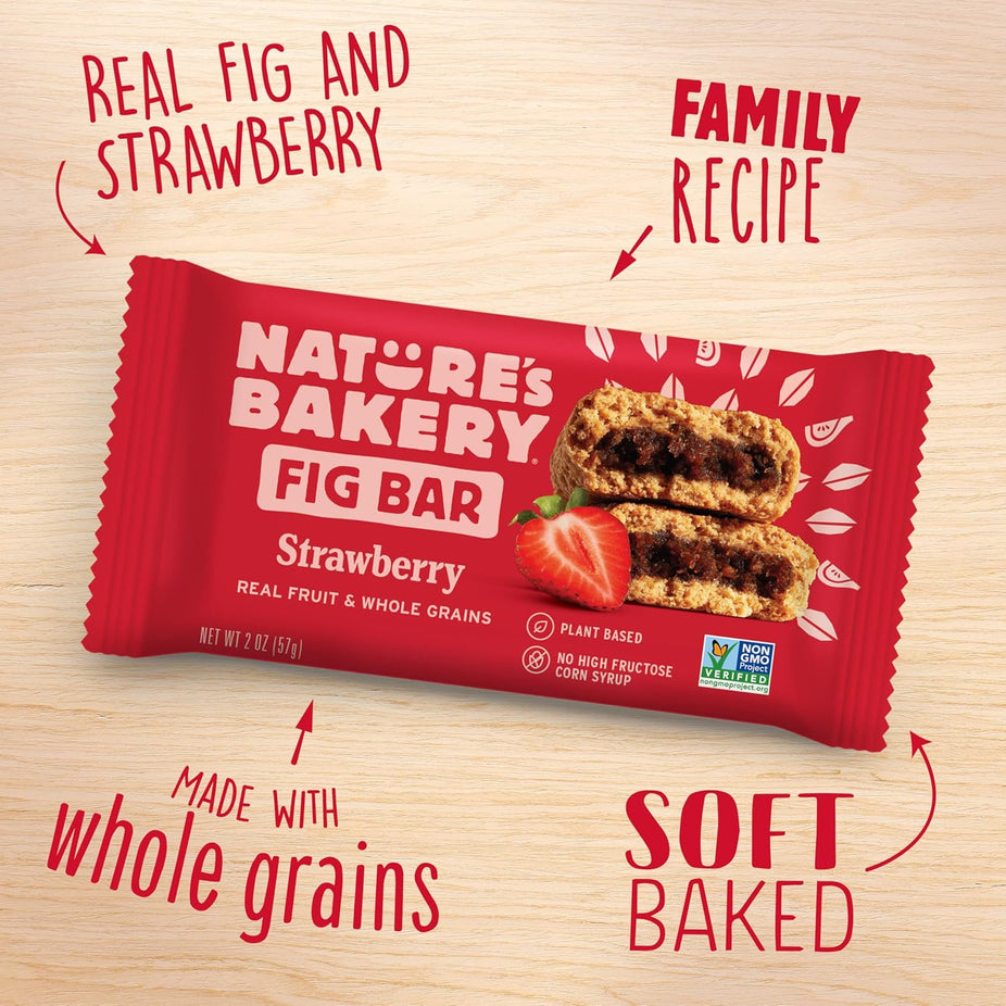Strawberry Whole Wheat Fig Bars (6 CT)