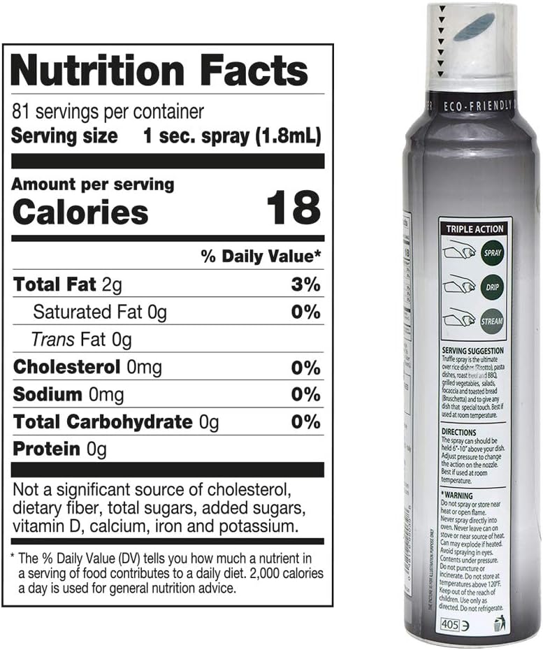 Truffle Flavored Extra Virgin Olive Oil Spray
