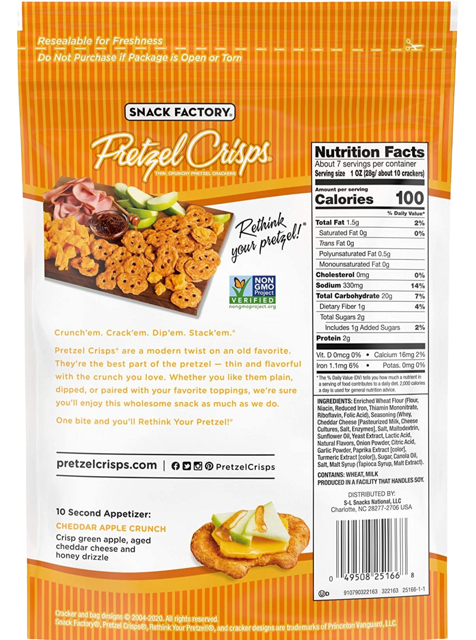 Pretzel Crisps Cheddar Cheese