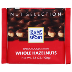 Dark Chocolate & Whole Hazelnut Bar