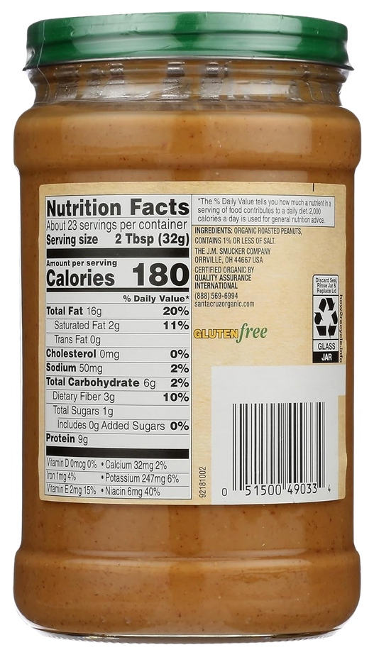 Creamy Dark Roasted Peanut Butter