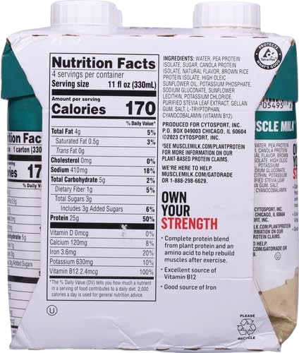 Plant Caramel Vanilla Protein Shake (4 CT)