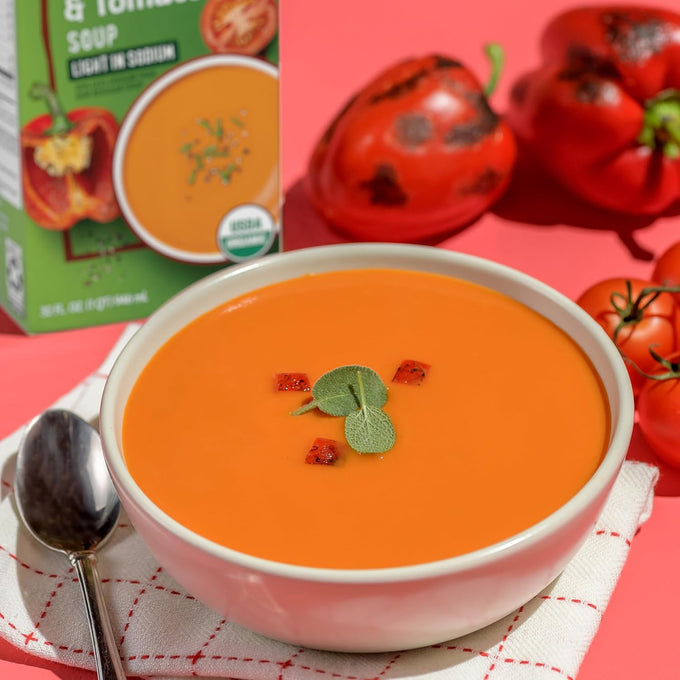 Organic Roasted Red Pepper and Tomato Soup