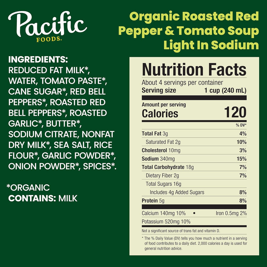 Organic Roasted Red Pepper and Tomato Soup