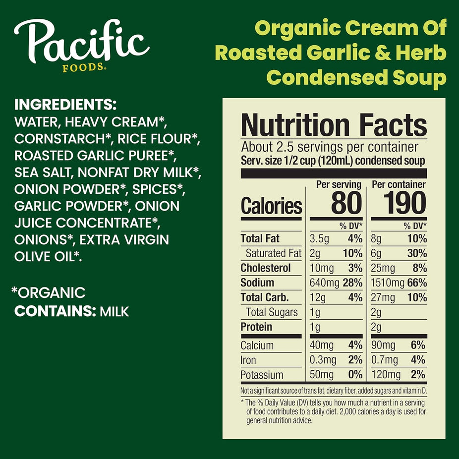 Cream of Roasted Garlic & Herb Condensed Soup