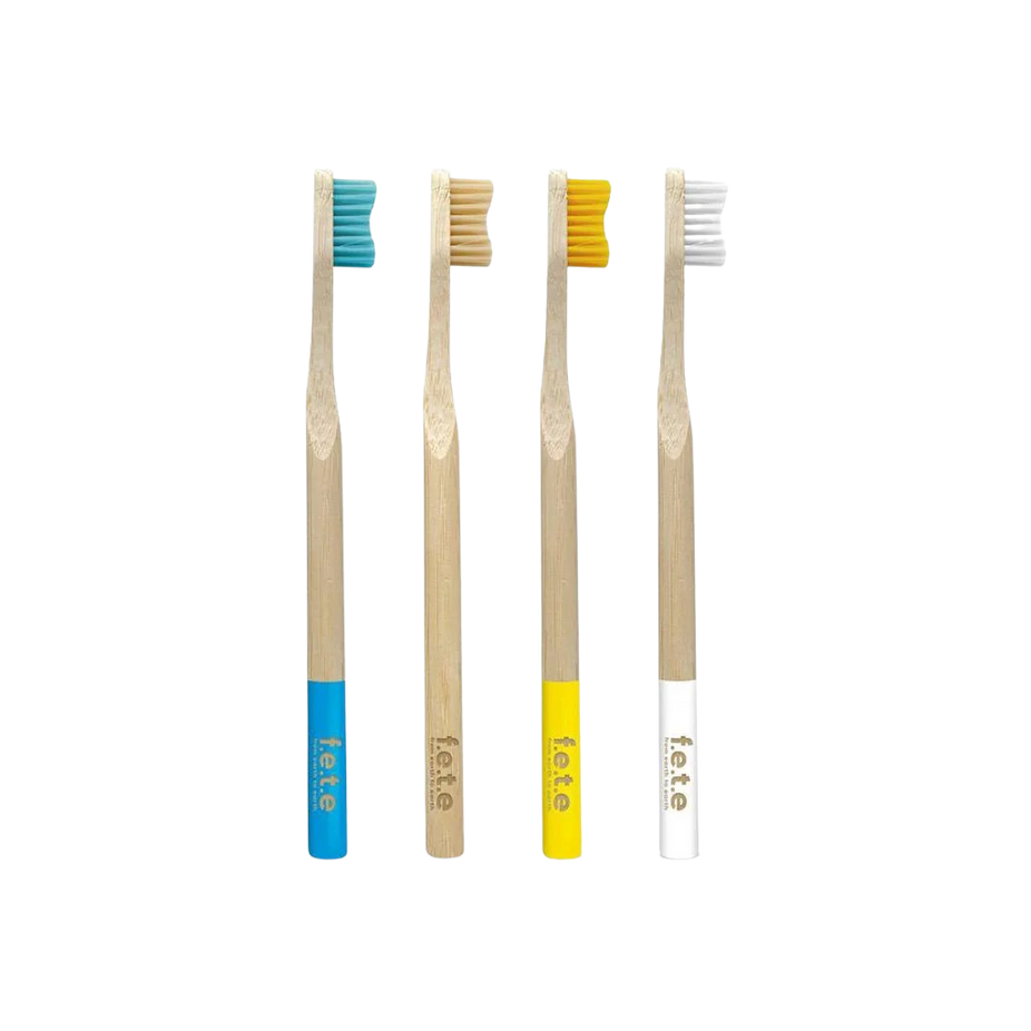 Marvelous Mix Medium Bamboo Toothbrush (4 CT)