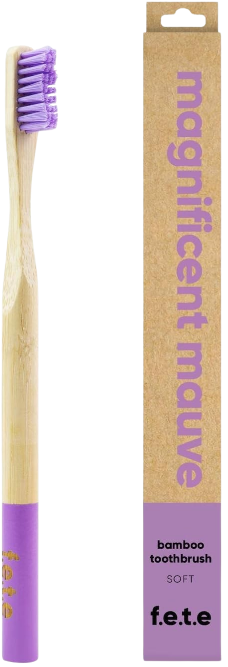 Magnificent Mauve Purple Soft Bamboo Toothbrush