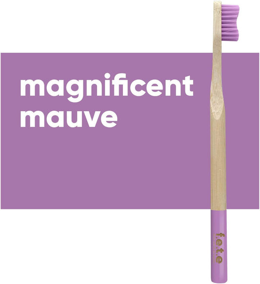 Magnificent Mauve Purple Soft Bamboo Toothbrush