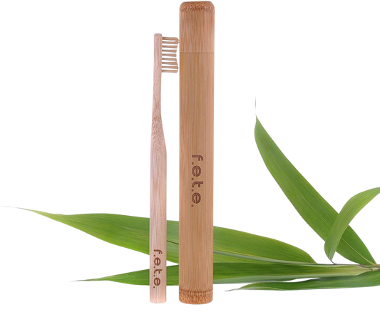 Bamboo Toothbrush Travel Case