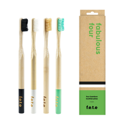 Fabulous Four Firm Bamboo Toothbrush (4 CT)