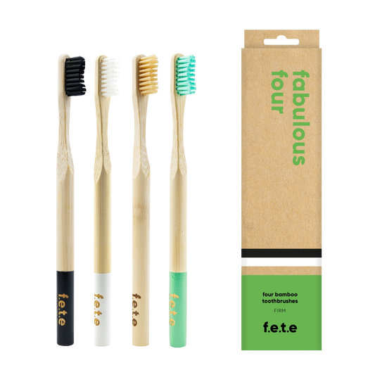 Fabulous Four Firm Bamboo Toothbrush (4 CT)