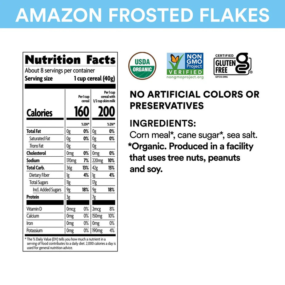Organic Amazon Frosted Flakes Cereal