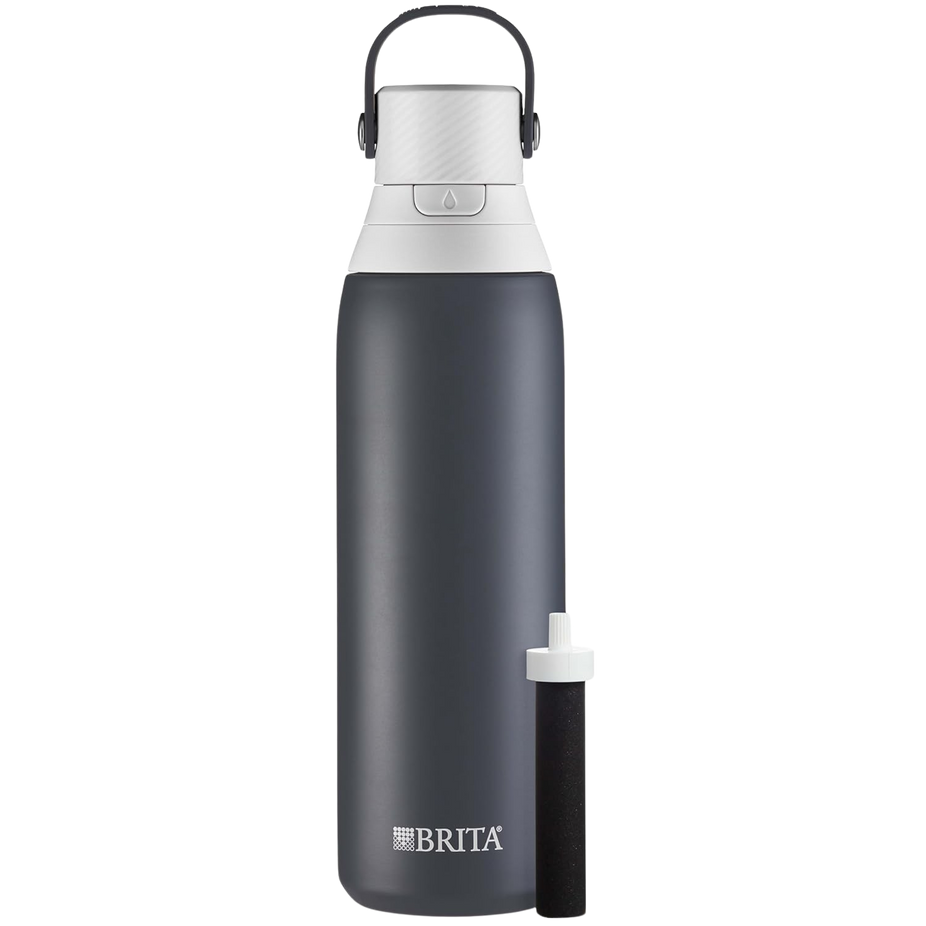 Stainless Steel Water Bottle with Filter Carbon - 32 oz Bottle