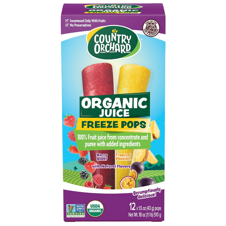 Organic Tropical Juice Pops (12 CT)