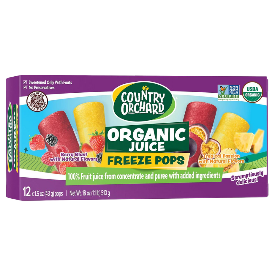 Organic Tropical Juice Pops (12 CT)