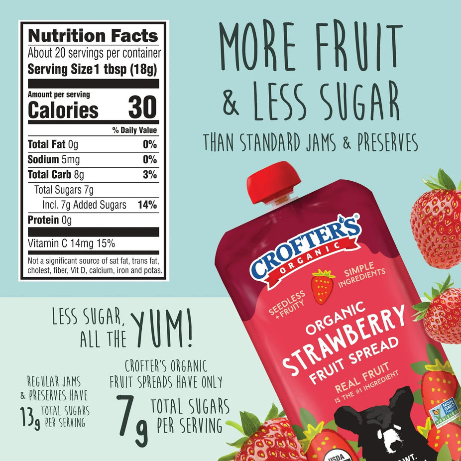 Organic Strawberry Fruit Spread