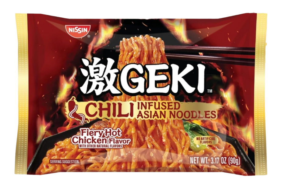 Geki Fiery Hot Chicken Asian Noodles (12 Pack)