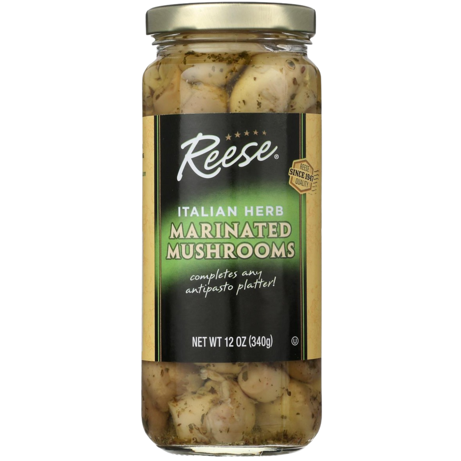 Italian Herb Marinated Mushrooms