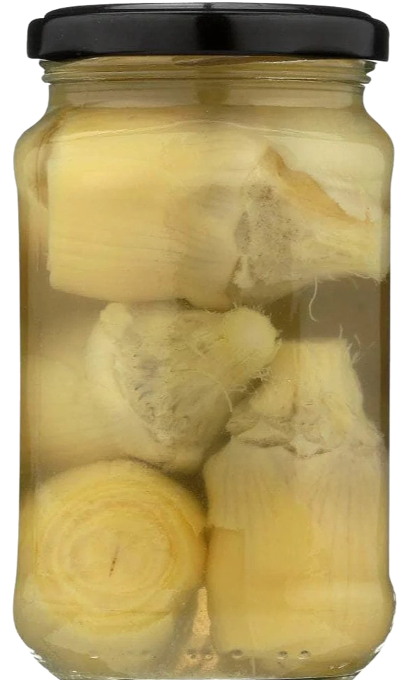 Small Artichokes in Glass
