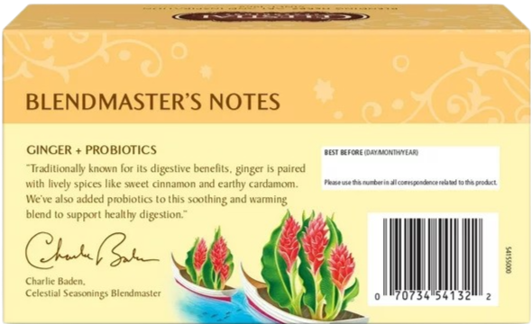 Ginger & Probiotic Herbal Tea