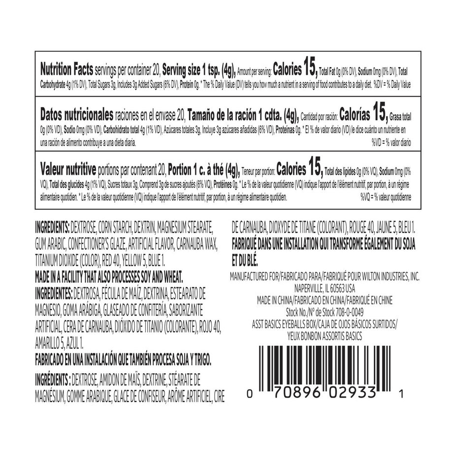 Assorted Edible Candy Eyeballs Baking Decor