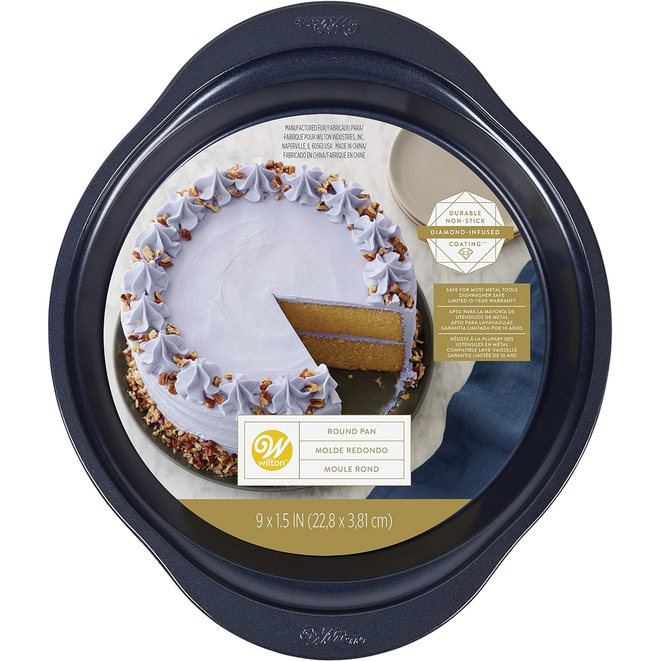 Non-Stick Navy Blue Round Baking Pan