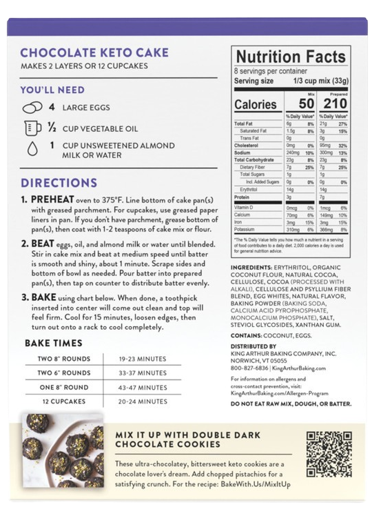 Chocolate Keto Cake Mix