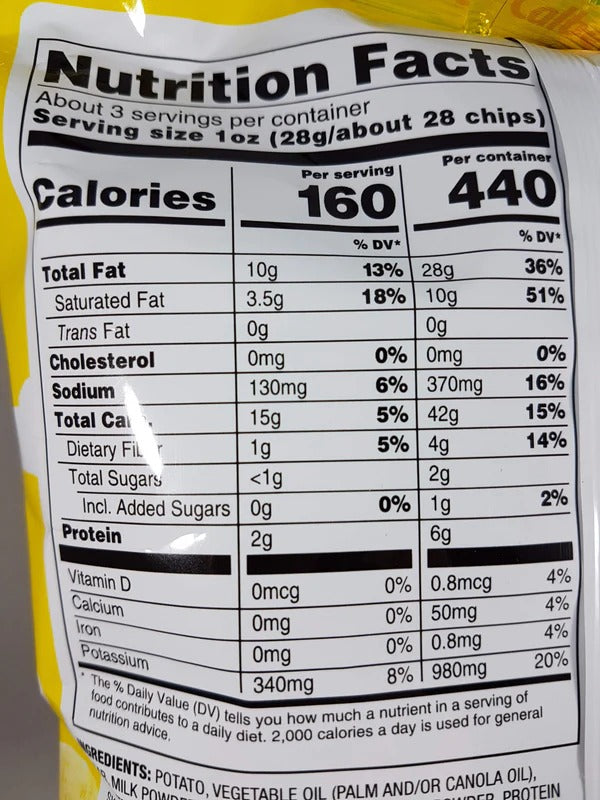 Honey Butter Potato Chips (Snack Bag)