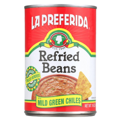 Refried Beans with Mild Green Chiles