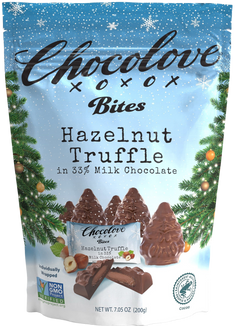 Holiday Tree-Shaped Hazelnut Chocolate