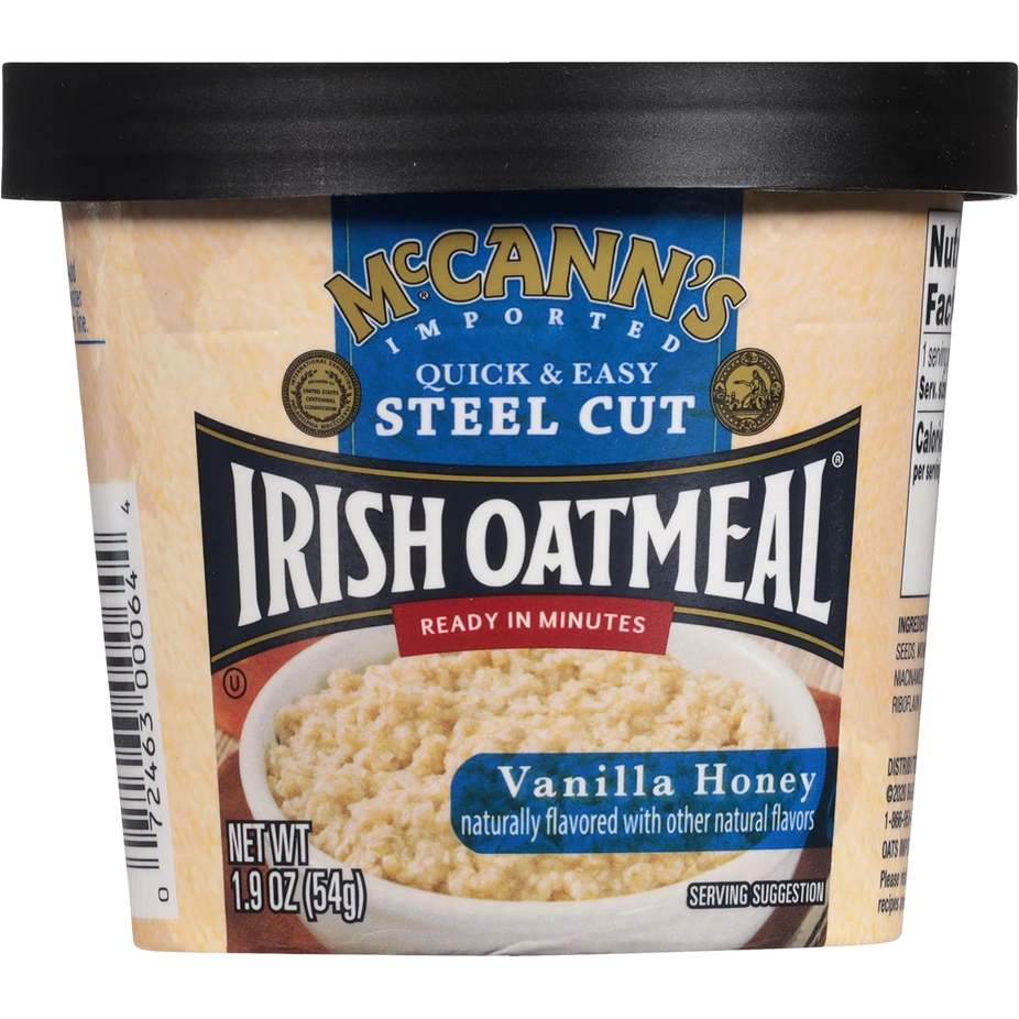 Instant Oatmeal Cup - Vanilla Honey (12 Pack)