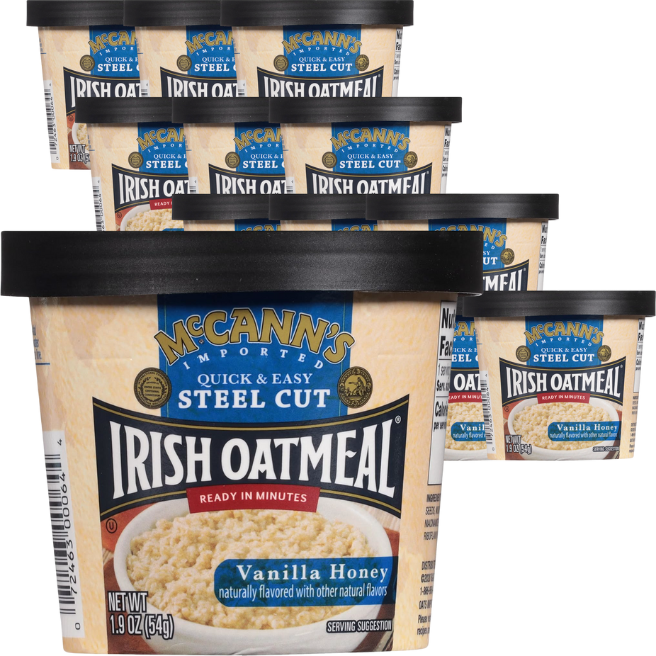 Instant Oatmeal Cup - Vanilla Honey (12 Pack)