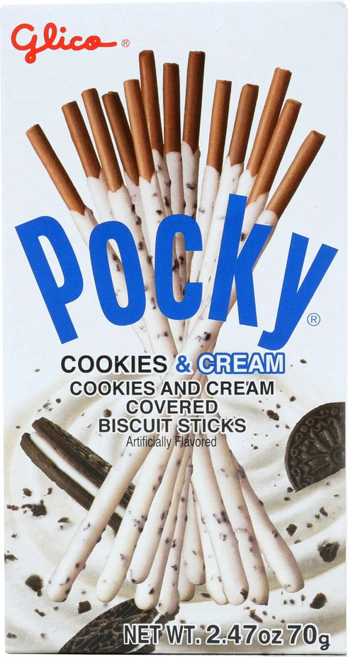 Pocky Cookies & Cream Covered Biscuit Sticks (3 Pack)