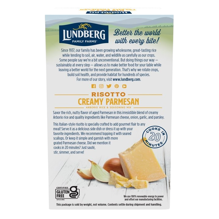 Gluten Free Risotto Creamy Parmesan