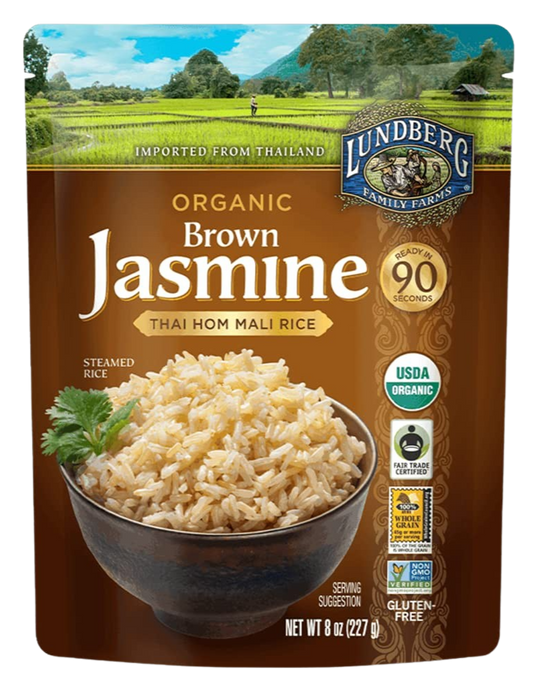 Organic Brown Jasmine Steamed Rice