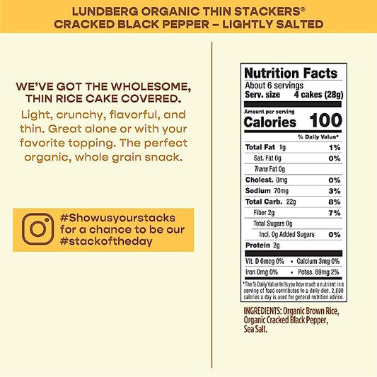 Nutrition Information - Cracked Black Pepper Thin Stackers