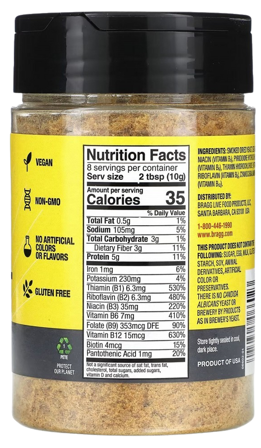 Nutrition Information - Bbq Yeast Nutritional