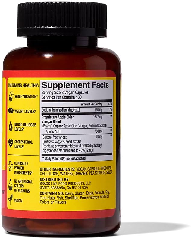 Inner Glow Apple Cider Vinegar Supplement (90 Capsules)