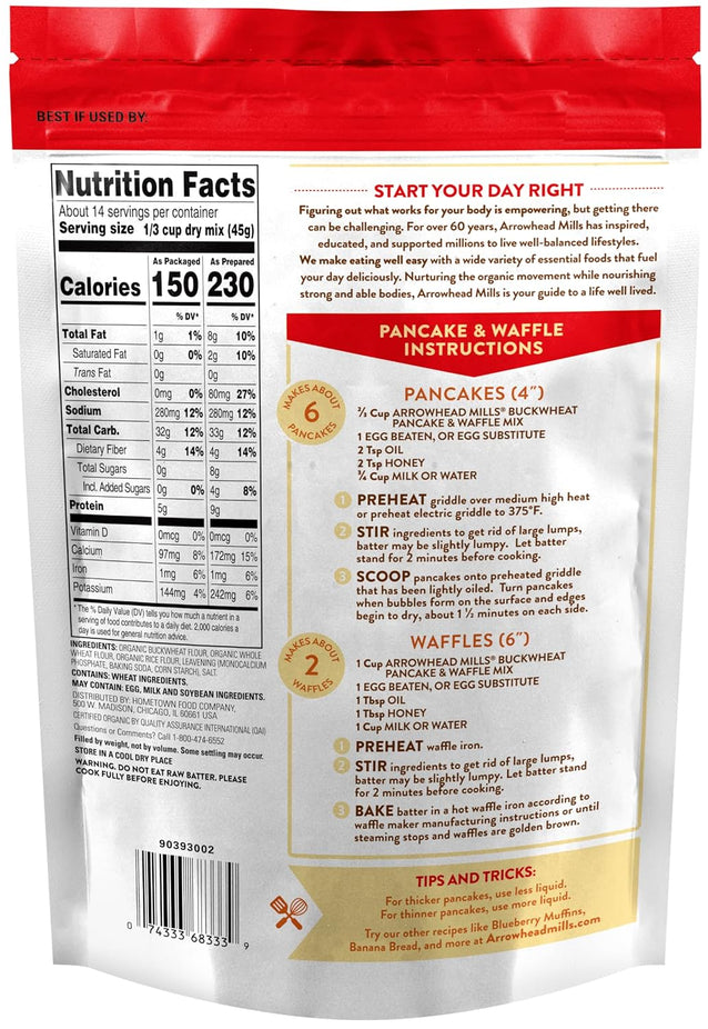 Organic Buckwheat Pancake & Waffle Mix