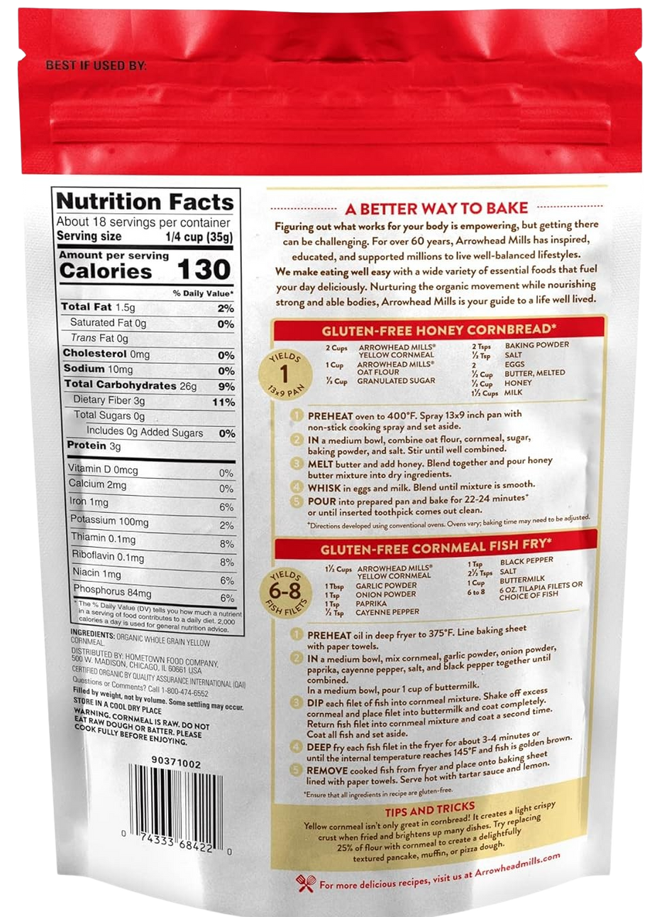 Organic Yellow Cornmeal