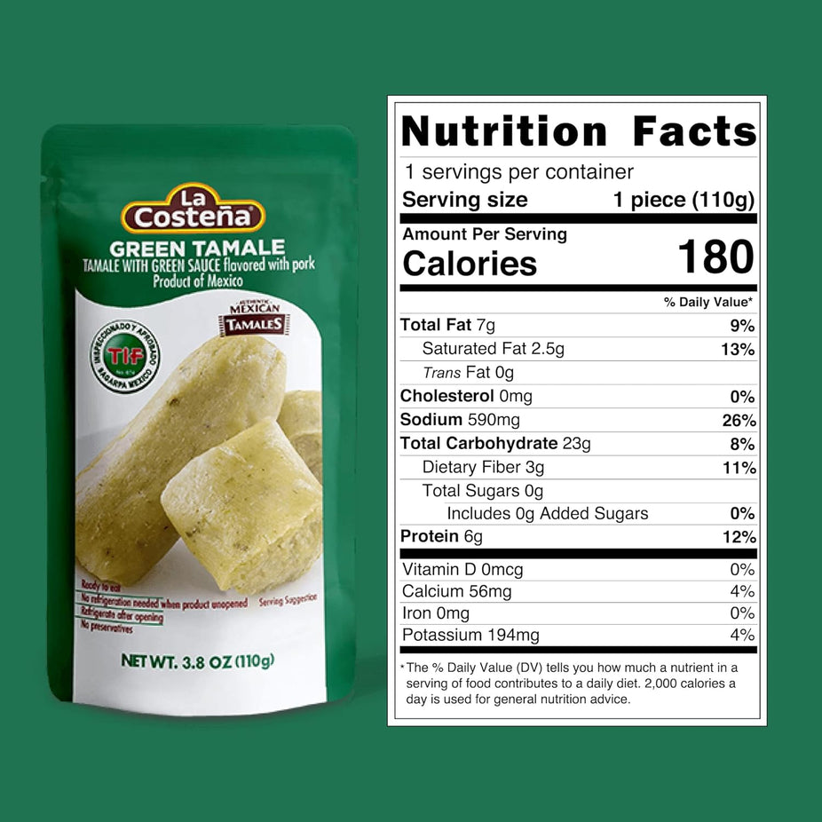 Green Tamale (12 Pack)