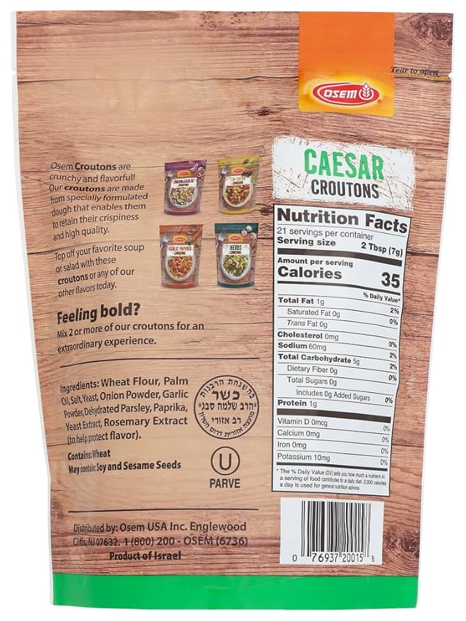 Mediterranean Caesar Salad Croutons