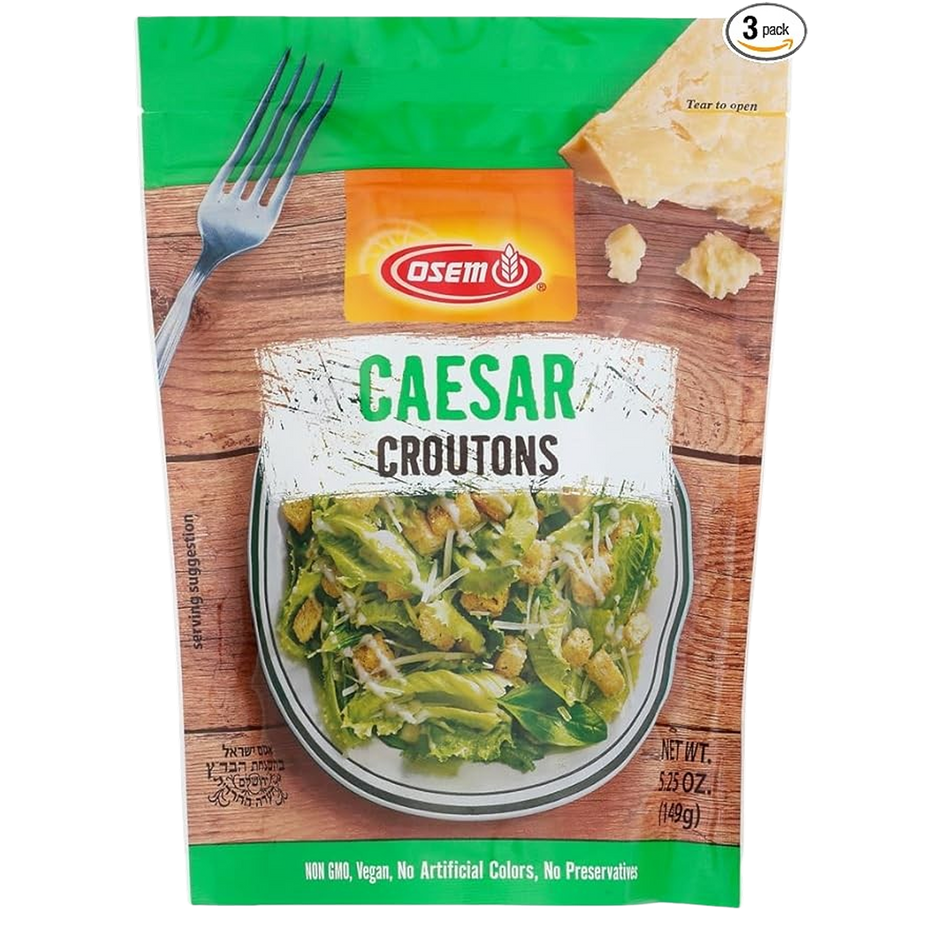 Mediterranean Caesar Salad Croutons